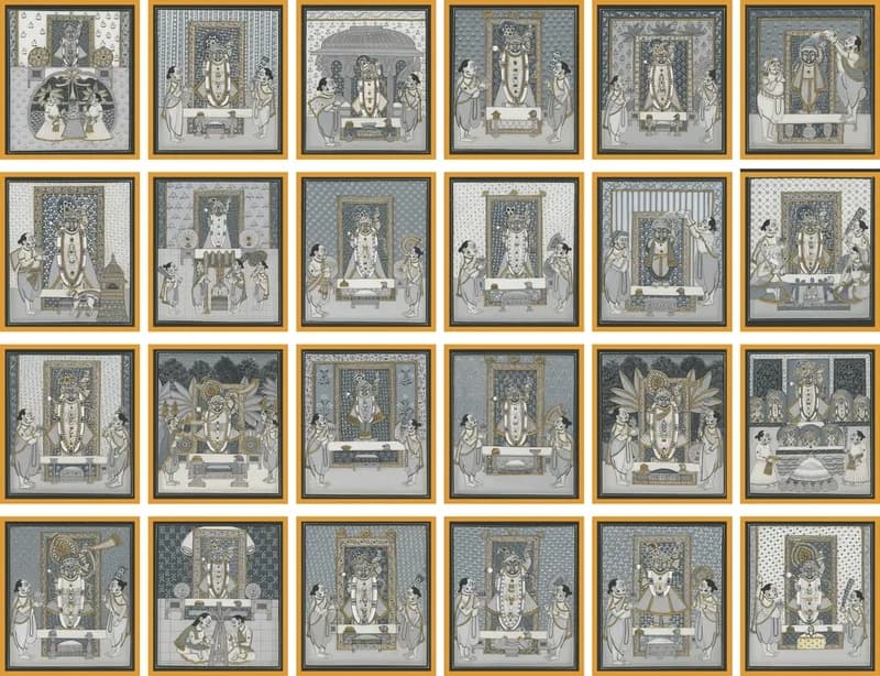 Pichwai has moved from its traditional place behind the deity to homes and galleries. Photo: www.pichwaitraditionandbeyond.com