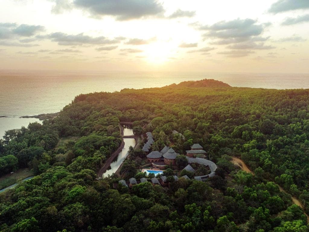 Swaswara is set on a lush estate on the Karnataka coast for the ultimate sense of calm