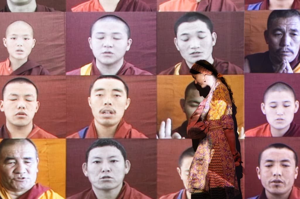 The immersive meditative rhythm of the installation, Waterfall, by Mariam Abramovic is powerful, testing the limit of endurance for performer and listener, while elegantly playing into the theme, For the Time Being.