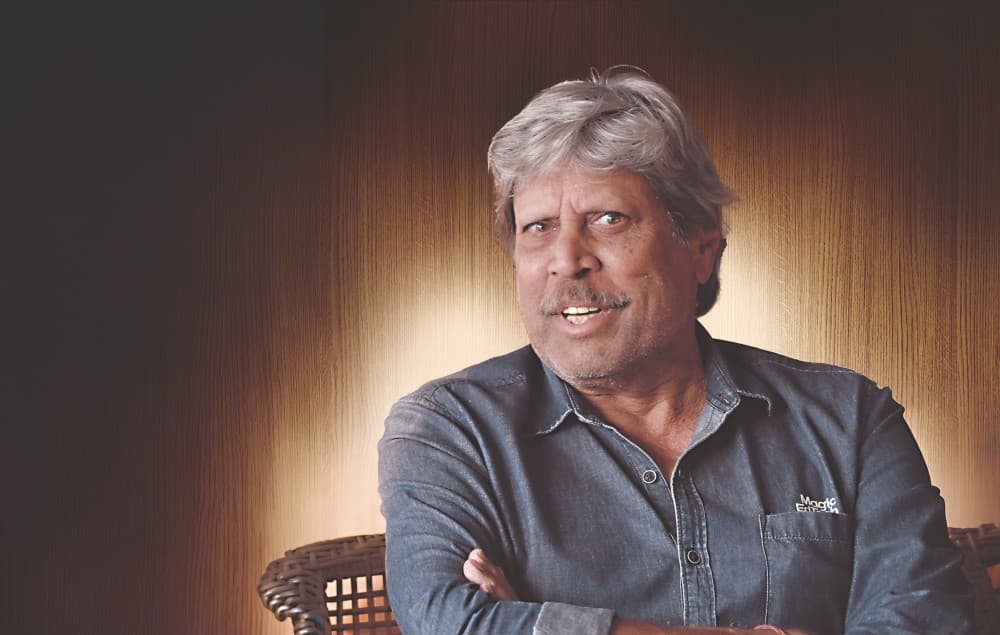 Kapil Dev, the legendary cricketer. Picture by Rashbehari Das