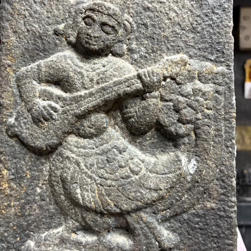 Dancing with eyes closed on the walls of one of Chennai's oldest Shiva temples, Adi Pureeswarar