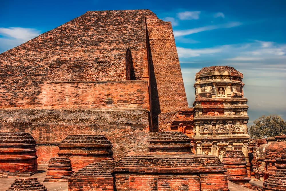 The largest of the Buddhist viharas — places for study, repositories of manuscripts, meditation and discussion — was in Nalanda in Bihar