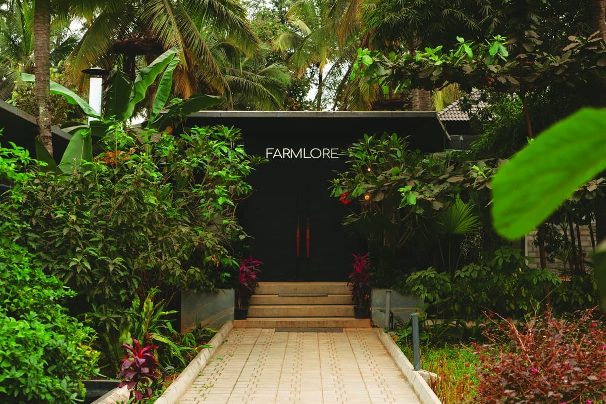 Farmlore is an experimental farm-to-table restaurant on the outskirts of Bengaluru, where chef Johnson Ebenezer shapes dishes around the farm’s daily yield.
