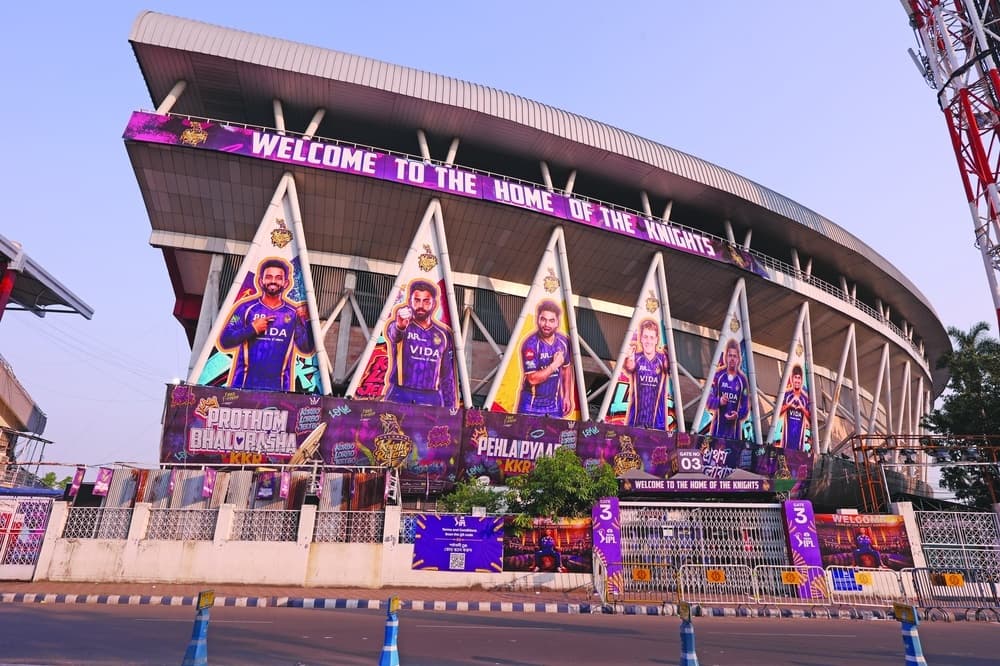 Three-time winners Kolkata Knight Riders (Eden Gardens, KKR’s home stadium pictured here) have contributed to the IPL’s galaxy of stars through co-owner Shah Rukh Khan
