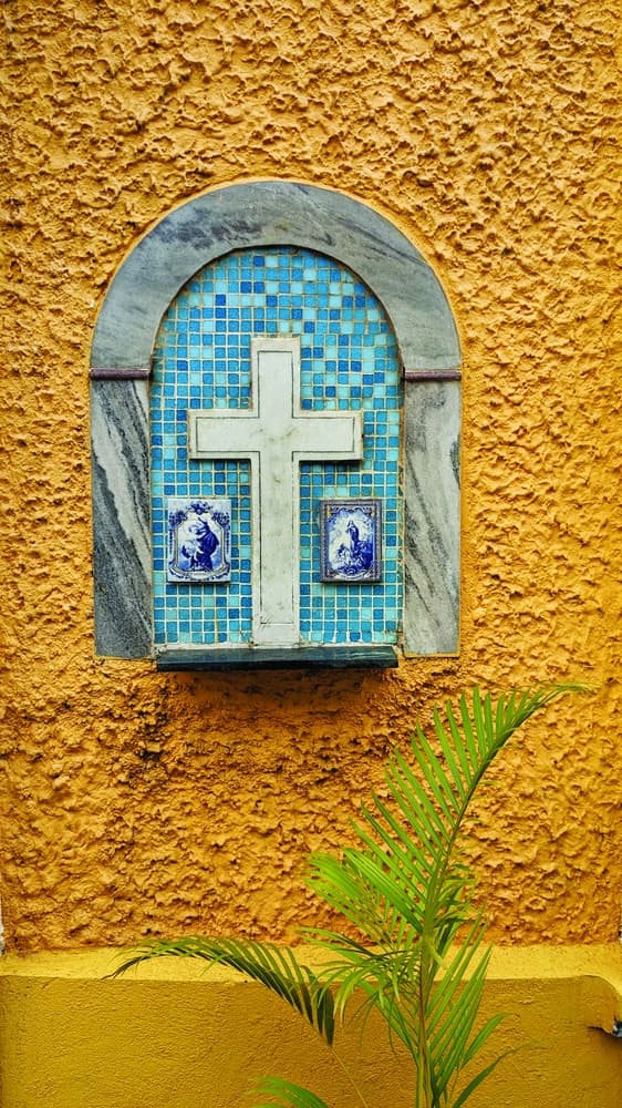 Every building here is bursting with colour – yellows, blues and greens