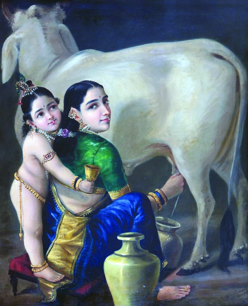 Yashoda and Krishna by Raja Ravi Varma, painted in the 1890s. On April 1, it went under the hammer at Saffronart in Delhi for a staggering $17.9 million, the highest auction price for an Indian work of art