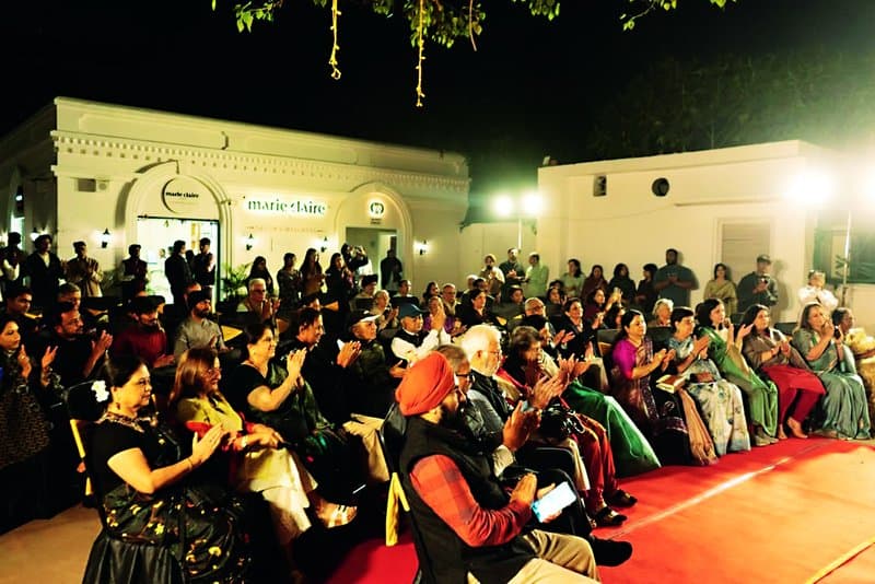 The audience at Himanshu’s performance at the Metaphor Lucknow Lit Fest.