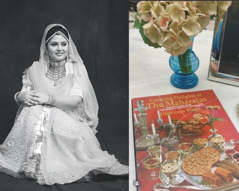 Maharani Shailja, who carries forward the culinary legacy of the royal house of Sailana, with secrets of the world-famous royal cuisine passed on by her father. The legacy began with her grandfather, Maharaja Digvijay Singhji, who published highly precise recipes in 1982 in Cooking Delights of the Maharajas, now an invaluable heirloom