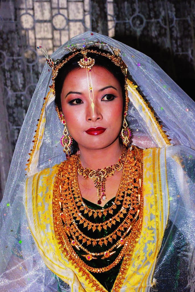 The Meitei Hindu bride’s austere chandan rekha