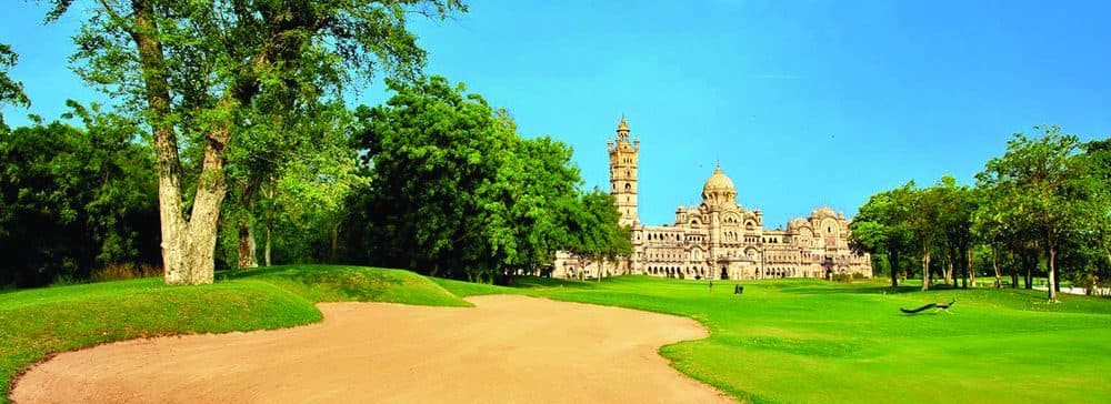 Palaces are part of the golf course at Gaekwad Baroda Golf Club