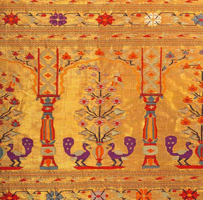A border with Paithani motifs.