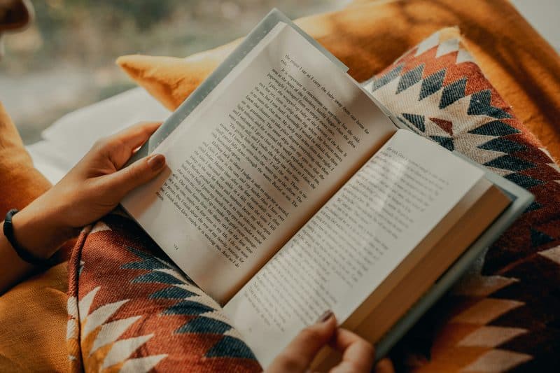 Heart-centred bibliotherapy is “the intentional use of stories and poems and other literary texts to support reflection, connection and wellbeing”. Photograph: Clay Banks/Unsplash